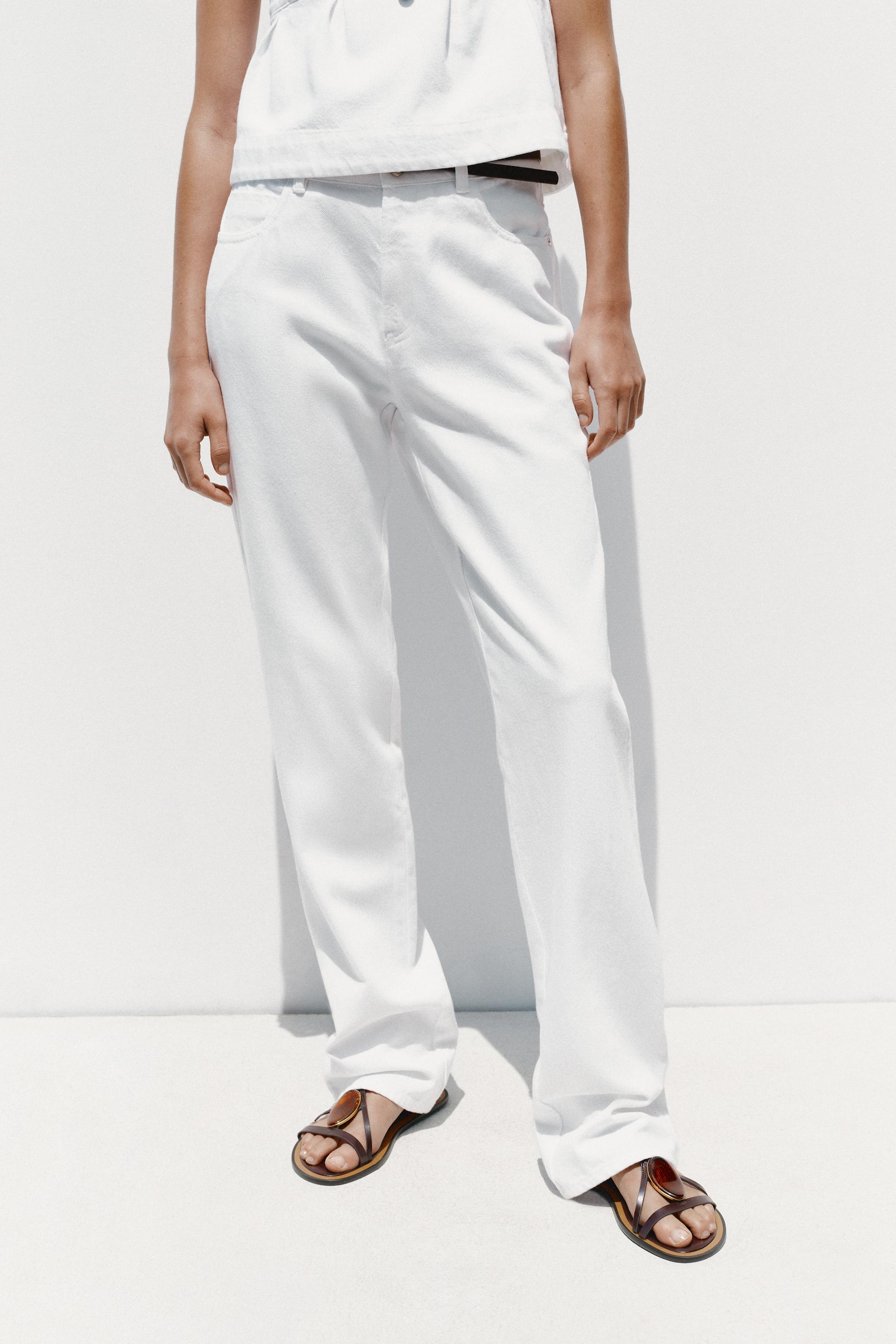 Z1975 90'S HIGH-WAISTED STRAIGHT BELTED JEANS